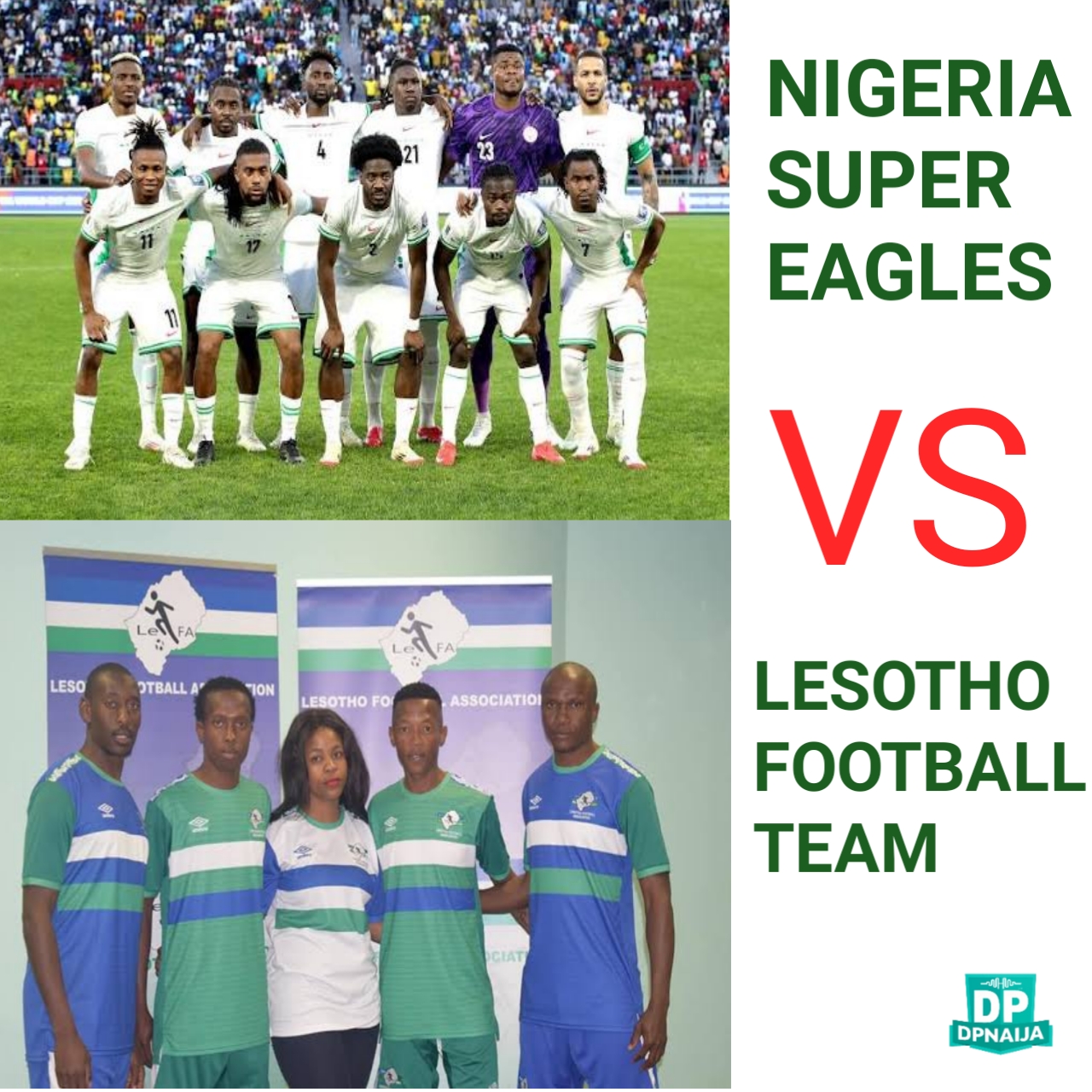 Super eagle vs Lesotho
