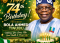 Celebration of Life: Bola Ahmed Tinubu @74 — What Is Your Wish?